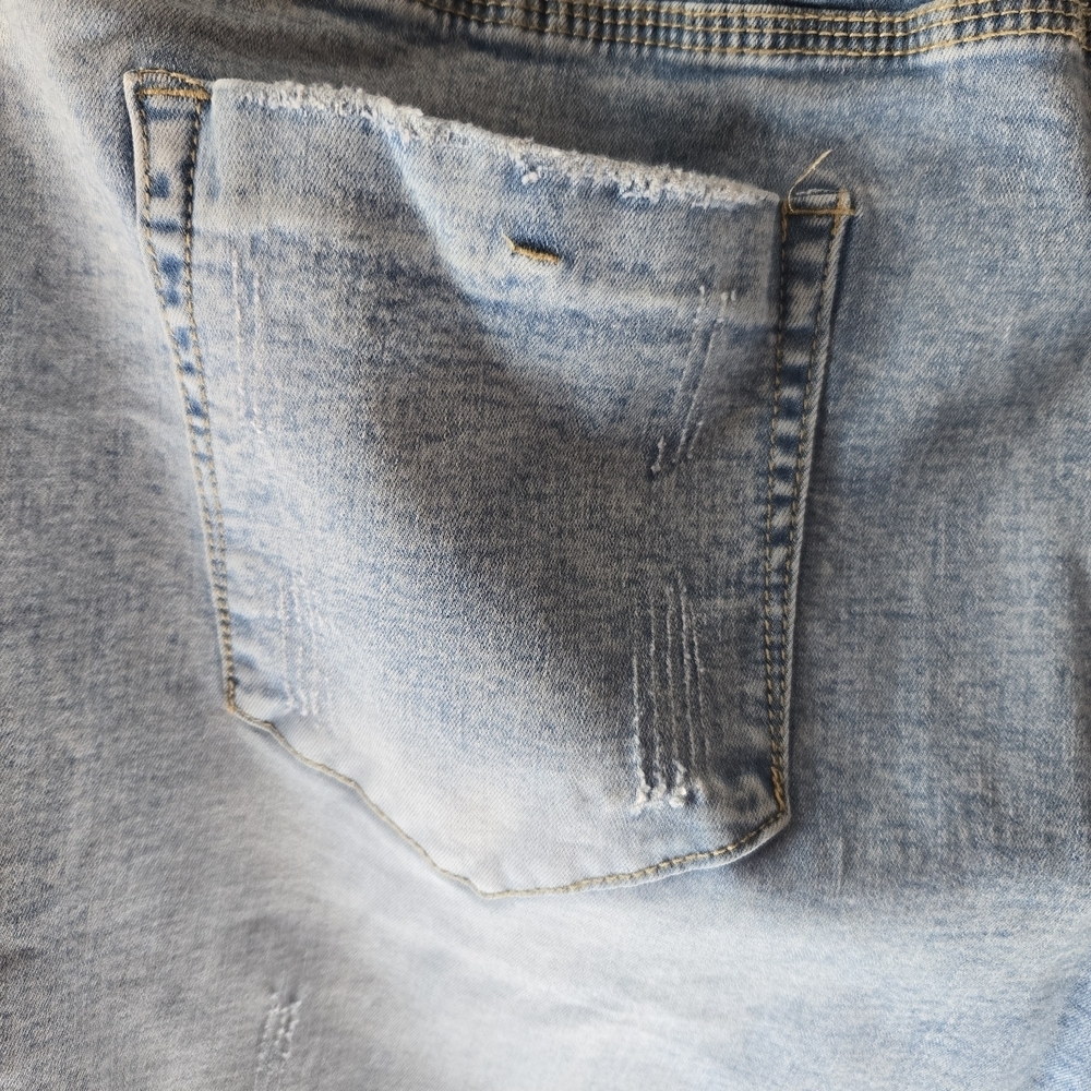 Casual Blue Straight Leg Jeans for Women - Picture 5 of 6